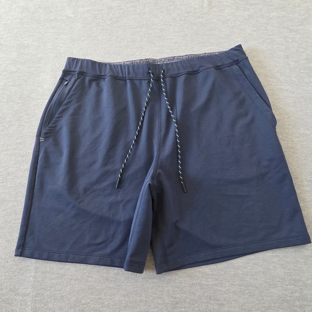 Vineyard Vines OTG On-The-Go Jogger Shorts Mens XL Navy Blue Athletic Casual